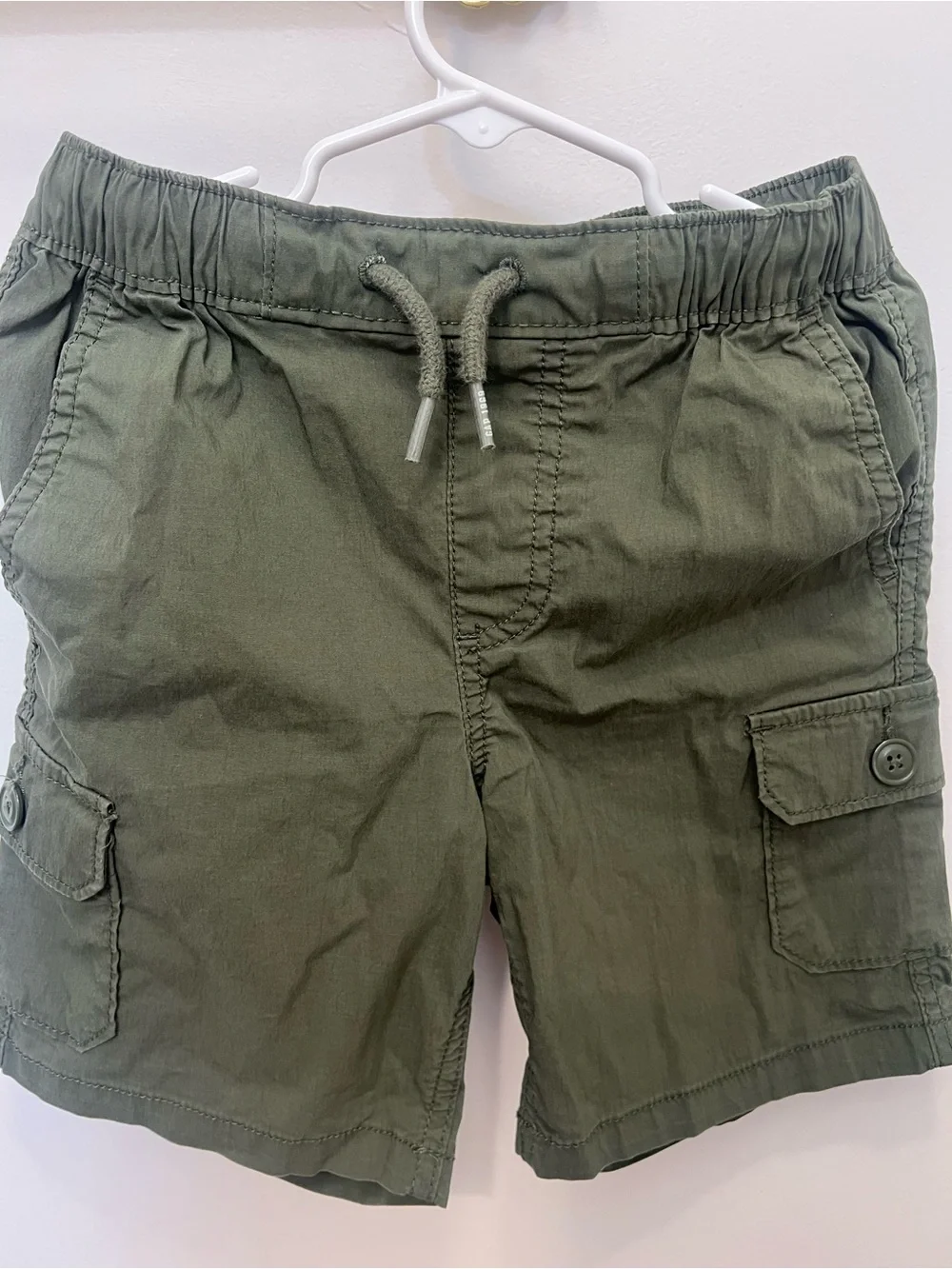 GAP Kids Olive Utility Drawstring Shorts